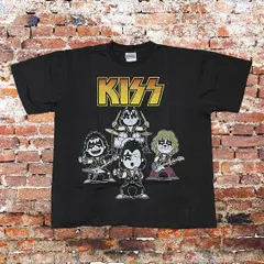KISS SNOOPY / キッス スヌーピー　コラボ Tシャツ　PEANUTS-SHOCK WAVE 黒 XL 両面プリント