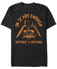 피프스 선 남성 탑스 티셔츠 Fifth Sun Star Wars Mens Darth Vader Scary without A Halloween Costume Short Sleeve TShirt Black 블랙