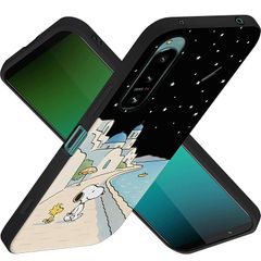 Xperia 10 VII 用 ケース スヌーピー スマホケース TPU素材 レンズ保護 耐衝撃 落下防止 防塵 おしゃれ かわいい 漫画のキャラクター (Xperia 10 VII 用) 1