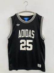 adidas アディダス タンクトップ L ブラック 無地 前面プリント バックプリント ブランドロゴ ライン柄 カップなし