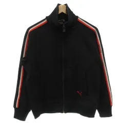 プーマ PUMA ヴィンテージ 80s トラックジャケット ジャージ ジップアップ 黒 ブラック ライン PMT-331S /GV ■GY58