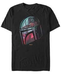 피프스 선 남성 탑스 티셔츠 Fifth Sun Star Wars Mens Mandalorian Helmet Reflection Tshirt Black 블랙