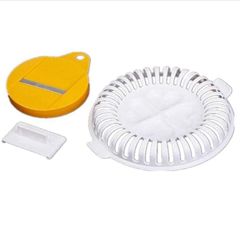 [Brand New] HJ Potato Chip Maker, Microwave Potato Chip Maker with Slicer, Oil-Free Potato Chip Making Utensils (Set of 1)