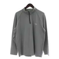 ザノースフェイス THE NORTH FACE ポーラテック POLARTEC フリース テックトップス F グレー ハーフジップ  スタンドカラー /GP ■ECD001