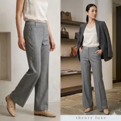 theory luxe セオリーリュクス【38】スラックス グレー 伸縮性 M