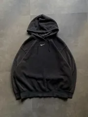 NIKE フリース パーカー ブラック L プルオーバー スウッシュ