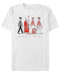 フィフスサン メンズ トップス Tシャツ Fifth Sun Wheres Waldo Mens Character Line Up Short Sleeve TShirt White ホワイト