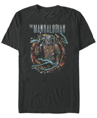 피프스 선 남성 탑스 티셔츠 Fifth Sun Star Wars The Mandalorian Retro Surroundings Short Sleeve Mens Tshirt Black 블랙