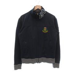 カールヘルム Karl Helmut ジャケット L 紺 ネイビー 長袖 スタンドカラー ジップアップ バックロゴ ロゴ刺繍 /NU ■GY61