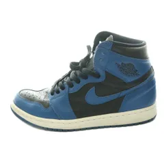 ナイキ NIKE エアジョーダン1 レトロ ハイ OG ダークマリーナブルー AIR JORDAN 1 RETRO HIGH OG Dark Marina Blue スニーカー US8.5 26.5cm 青 ブルー 黒 ブラック 555088-404