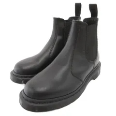 ドクターマーチン DR.MARTENS 2976 MONO チェルシーブーツ サイドゴア スムースレザー 箱付き UK5 黒 ブラック /JS ■GY12
