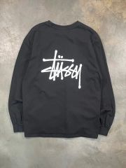 STUSSY ストックロゴ ロングスリーブ