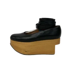 VivienneWestwood(ヴィヴィアンウエストウッド) パンプス レディース - 黒×ライトブラウン レースアップ/プラットフォーム レザー