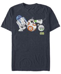 피프스 선 남성 탑스 티셔츠 Fifth Sun Mens Star Wars The Rise of Skywalker Droid Party Short Sleeve Tshirt Navy 네이비