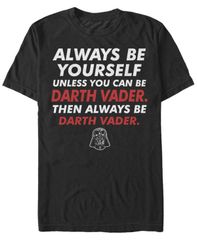 피프스 선 남성 탑스 티셔츠 Fifth Sun Star Wars Mens Classic Be Yourself Unless You Can Be Darth Vader Short Sleeve TShirt Black 블랙