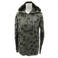 アンディウォーホル バイ ヒステリックグラマー ANDY WARHOL by HYSTERIC GLAMOUR パーカー ジャケット ミドル丈 M カーキ 総柄 7CF-0072 /SM42 ■GY61