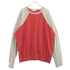 UNUSED アンユーズド 22SS DAMAGE RAGLANL/S ダメージ加工ラグランTシャツ US2201 レッド グレー 3のサムネイル