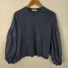 Mila Owen ミラオーウェン カットソー ネイビー 1サイズ レディース 古着 モード シンプル