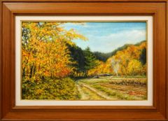 樹皮絵画☆北海道☆F6 全国伝統工芸展入選作品☆アート インテリア