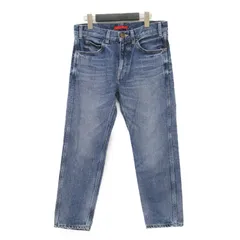RED CARD レッドカード × BEAMS 別注 パンツ インディゴ サイズ:23(S) | ボーイフレンド デニムパンツ | テーパード 5ポケット コットン | 日本製 | ボトムス ジーンズ ジーパン【レディース】【中古】