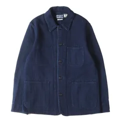 【美品】BLUE BLUE ブルーブルー ジャケット インディゴ サイズ:3 | 本藍刺子 カバーオール ジャケット | 日本製 | アウター ブルゾン 上着【メンズ】【中古】のサムネイル