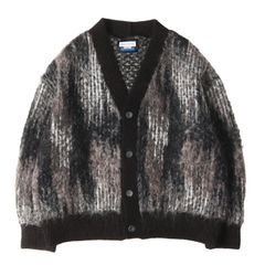 【美品】MAISON SPECIAL メゾン スペシャル カーディガン マルチカラー サイズ:1 | 23AW モヘア ニット カーディガン (Multi Color Brushed Prime-Over V-Neck Knit Cardigan)【中古】