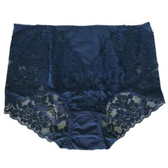 深履き ハイウエスト ストレッチレース 透ける レディース ショーツ 大きいサイズ 全7色 L LL 3L 4L rs4