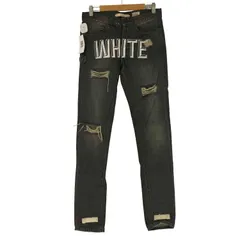 オフホワイト OFF-WHITE 初期モデル ダメージ加工 スキニーデニムパンツ メンズ  28のサムネイル
