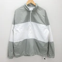 g■フリークスストア/FREAKS STORE ナイロンハーフジップジャケット/1051248901899【M】灰/men's/33【中古】■