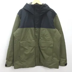 g■ユニクロ/UNIQLO ハイブリッドダウンスノーボードパーカ/311-435015【XL】黒緑/men's/F28【中古】■
