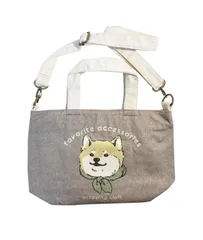 プリント キャンバストートバッグ キャンバストート トートバッグ 犬柄 帆布 キャンバス アウトドア 犬用 犬 お散歩トート マナーバッグ 散歩バッグ お散歩バッグ