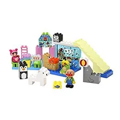 【中古-非常に良い】ブロックラボ アンパンマン キラキラこおりの水族館ブロックセット（ワールドブロックシリーズ）