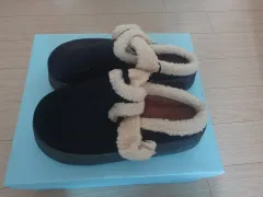 (新品) 冬 ファー スリッパ ユニセックス Mサイズ (230 240)