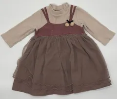 ☆セット割対応☆ プティマイン ベビー 長袖 ワンピース 80cm （1330）