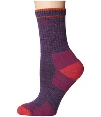 ダーンタフバーモント レディース アンダーウェア 靴下 ウール Darn Tough Vermont Merino Wool Micro Crew Socks Cushion Plum Heatherのサムネイル