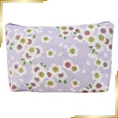 【新品】 [法徳堂] ポーチ 御朱印帳収納袋 ちりめん生地 和柄 三色桜 藤 0