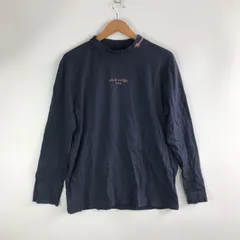 Design Tshirts Store graniph ナガスギルイヌ モックネックTシャツ ネイビー L 3251202603180017のサムネイル