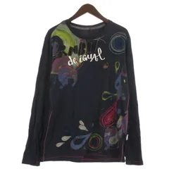 デシグアル Desigual Tシャツ 長袖 ロゴ ネイビー XLのサムネイル