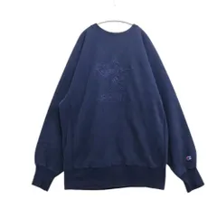 【中古B】メンズXL チャンピオン 90s リバースウィーブ 1995年 ユニバーシアード スウェット Champion Reverse Weave ネイビー USA製 刺繍タグ 送料無料