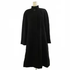 レリアン Leilian ロングコート スタンドカラー カシミヤ 黒 ブラック13+ 大きいサイズ ■GY56