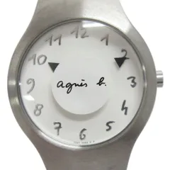 アニエスベー agnes b. 腕時計 V507-0B70 クオーツ 2針 白文字盤 シルバーカラーのサムネイル