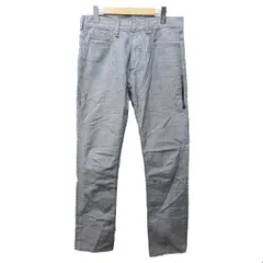ニールバレット Neil Barrett SKINNY FIT LOW RISE スキニーパンツ チェック コットン 31 灰 グレー 系 IBO85 0109のサムネイル