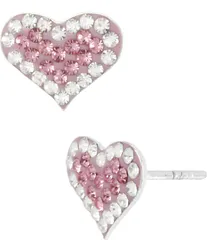 ベッツィジョンソン レディース アクセサリー ピアス・イヤリング Betsey Johnson Pink Pave Heart Stud Earrings RoseCrystal ピンクのサムネイル