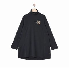 Aライン ハイネック ロングTシャツ S ストレッチTシャツ 長袖Tシャツ Thursday Island