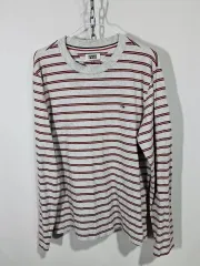 トミー ジーンズ ストライプ 長袖 Tシャツ XL