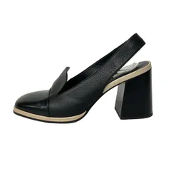 Max Mara(マックスマーラ) サンダル 38 1/2 レディース - 黒 レザーのサムネイル