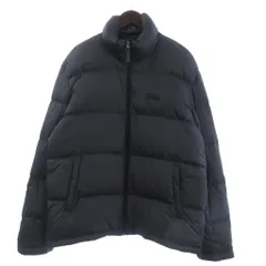 ファーストダウン FIRST DOWN ダウンジャケット ジップアップ 長袖 スタンドカラー LL ダークグレー