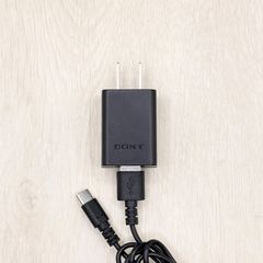 Sony AC-UUD12 USB AC Adapter Charger Data Transfer Cable for Mirrorless Video Cameras α1 II α9 III α7C II α6700 α7R V ZV-E1 ZV-E10 II FX3 etc. (Part Number: 80730-939)