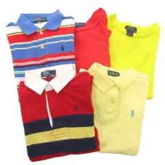 ラルフローレン RALPH LAUREN 5点セット ポロシャツ Tシャツ 130 7 黄 イエロー 赤 レッド /AE ■GY14