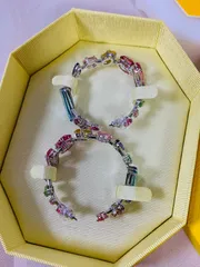 新品　スワロフスキー Swarovski Gema フープピアス